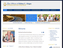 Tablet Screenshot of alegrelaw.com